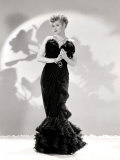 Lucille Ball Models a Lovely Black Gown, Publicity Still, 1940's