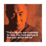 Dalai Lama: Fearless & Free Art Print