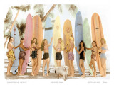 Buy Hawaiian Surfer Girls, Hand Colored Photo at AllPosters.com