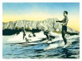 Buy Sea Gods, Surf Riders at Waikiki, Hawaii c.1930 at AllPosters.com
