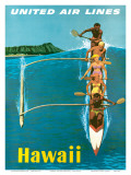 United Air Lines, Hawaii, Outrigger Canoe