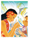 Hawaiian Gifts of the Sea, Menu Cover, c. 1930s