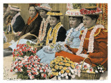 Lei Vendors, Honolulu, Territory Hawaii, c.1920
