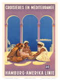 Buy Hamburg Amerika Linie, Croisieres en Mediterranee c.1930s at AllPosters.com