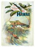 Buy A Trip To Hawaii, Hawaiian Tourist Booklet Cover c.1894 at AllPosters.com