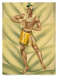 Buy Hawaiian Hula Drummer, c.1940s at AllPosters.com
