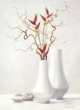 Willow Twigs with Red Flowers