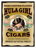 Buy Hula Girl Cigars, Hawaii at AllPosters.com