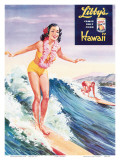 Buy Surfer Girl, Libby's Pineapple Poster 1957 at AllPosters.com