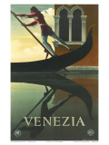 Venezia, Gondolier in Renaissance, Venice, Italy, c.1951 Art Print