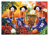 Buy Silent Preparation, Hawaiian Hula Dancers at AllPosters.com