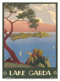 Buy Lake Garda, Italy, c.1930 at AllPosters.com