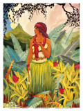 Hawaii Nei, Hula Moons Book Illustration, c.1930