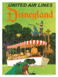 United Airlines Disneyland, Anaheim, California, 1960s Art Print