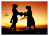 Buy Love Gives Life Within, Hawaiian Hula Dancers at Sunset at AllPosters.com
