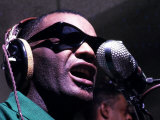 Ray Charles Taping a Coca-Cola Radio Commercial, 1967 Premium Poster