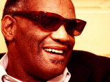 Ray Charles in His Dressing Room Premium Poster