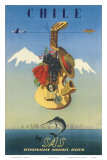 Scandinavian Airlines Chile, Gaucho Guitar, c.1951