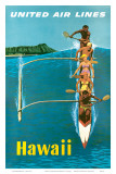 United Air Lines, Hawaii, Outrigger Canoe