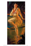 Firelight Hula, Hawaiian Pin-up Girl, c.1920s