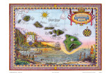 Antique Map of Old Hawaii