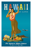 Hawaii By Clipper, Pan American Airways, Hula Girl, c.1950