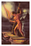 Night Fisherman, Cover from The Story of Hawaii, c.1930s