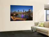 Australia, Queensland, Brisbane, Story Bridge with Riverside Centre Highrises