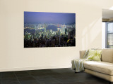 Victoria Harbour and Skyline from the Peak, Hong Kong, China