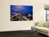 Australia, New South Wales, Sydney Harbour Bridge and Sydney Opera House from the Rocks Area