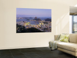 Botafogo and Sugarloaf Mountain from Corcovado, Rio de Janeiro, Brazil
