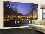 Prinsengracht and Wsterkerk, Amsterdam, Holland
