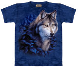 Wolf in Blue Foliage