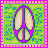 Peace sign (purple) Art Print