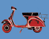 Buy Vespa on Blue at AllPosters.com