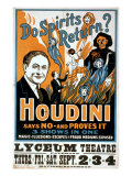 Buy Houdini, Poster Art for Magic Show by Harry Houdini, 1909 at AllPosters.com