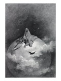 Gustave Dore Illustration of Edgar Allan Poe's, The Raven, 1883