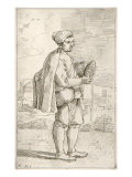 Pasta Vendor, by Annibale Carracci, Late 1500s, Printed in 1646