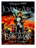 Joan of Arc, Ingrid Bergman, 1948, Movie Poster