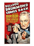 Bulldog Drummond Comes Back, John Howard, Louise Campbell, John Barrymore, 1937