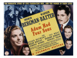 Adam Had Four Sons, Ingrid Bergman, Warner Baxter, Johnny Downs, Richard Denning, Robert Shaw, 1941