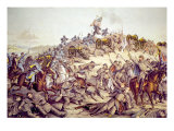 The Battle of Nashville, December 15-18, 1864, Lithograph by Kurz and Allison, 1891