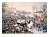 The Battle of Shiloh, April 6-7, 1862, Lithograph by Kurz and Allison, 1889