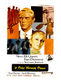 The Thomas Crown Affair, Italian Poster Art, Steve McQueen, Faye Dunaway, 1968