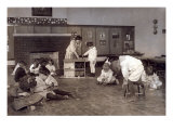 Kindergarten Children in Horace Mann School Working on Doll Houses, Tulsa, Oklahoma, 1917