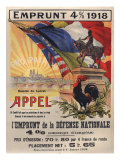 World War I Poster Features a Statue of a Mounted Joan D'Arc, Paris, 1918