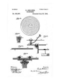 Buy Early Recording Device: the Berliner Gramophone Detail of Turntable, Patent, 1896 at AllPosters.com