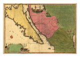 1720 Map of Baja California and Northwest Mexico, Showing California as an Island