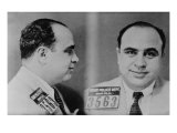 Al Capone, Prohibition Era Gangster Boss in 1931 Mug Shot Made by the Miami Police