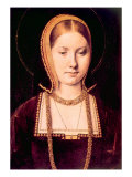 Queen Katherine of Aragon, First Wife of King Henry Viii. Painting by Michael Sittow